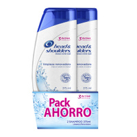 Pack Shampoo Head & Shoulders Limpieza Renovadora 2x375 ml