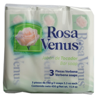 Rosa Venus Jabon Verbena 15O Gr. X 3