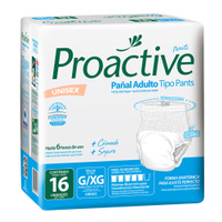Proactive Pañal Adulto Tipo Pants G/Xg X 16