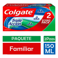 Pasta Dental Colgate Triple Acción Menta 2X150Ml