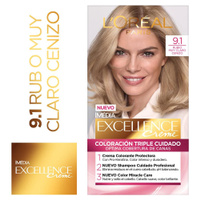 Excellence Creme 9.1 Rubio Muy Claro Ceniza