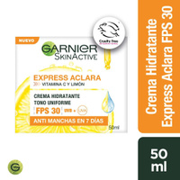 Garnier Skin Active Crema Facial Express Aclara Fps30 50 Ml