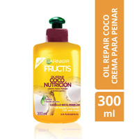 Fructis Crema De Peinar Oil Repair Liso Coco 300Ml