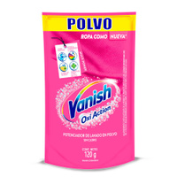 Vanish Detergente En Polvo Rosa Doy Pack 120 Gr