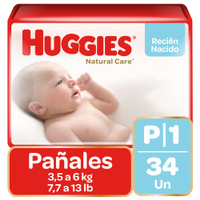 Huggies Natural Care Mega P/1 X 34 Cottonsec