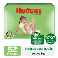Huggies Active Sec Xxg X52