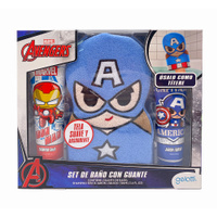 Gelatti Set Bañoguante Capitan America Shampoo  Jabon