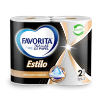 Favorita Toalla Papel Acolchada 26 Mts X2