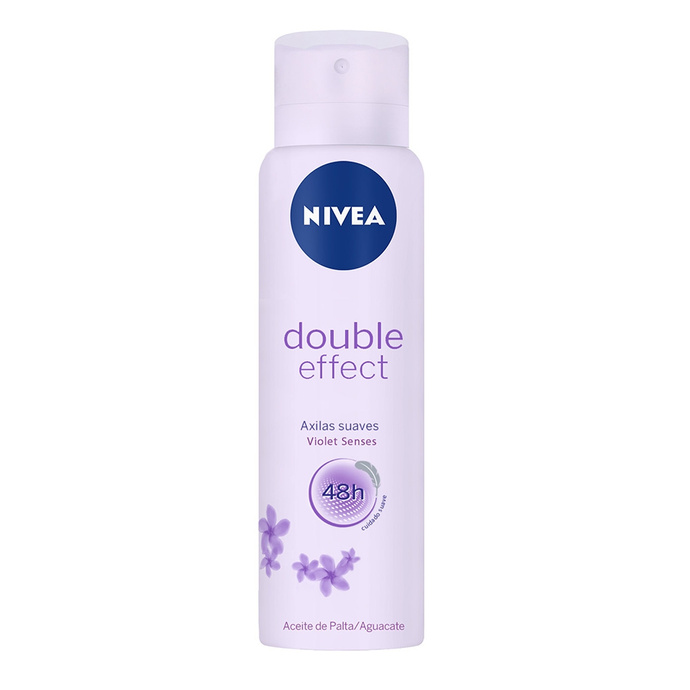 Desodorante Spray Nivea Double Effect 150ml - Nivea Deo. Spray  Double Effect Violet  150ml (Dama)