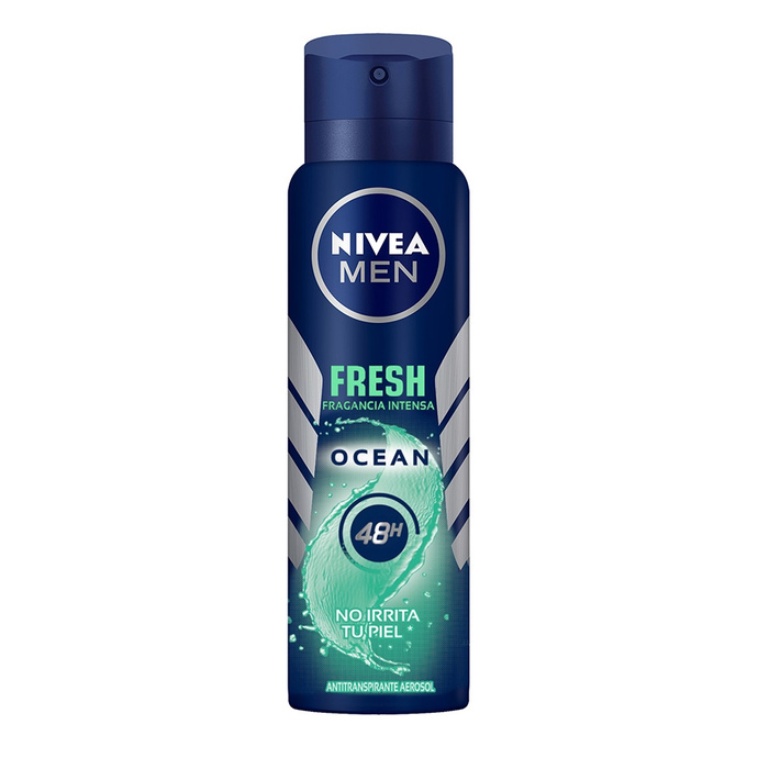 Desodorante Spray Nivea Men Fresh Ocean 150 ml - Nivea Deo Spray Fresh Ocean Masculino 150ml
